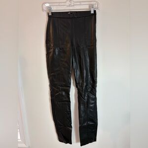 ZARA Black Faux Leather Pants